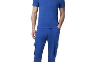 FYLTR Men’s Crewneck T-shirt & Cargo Jogger Co-ord Set – 100% Cotton | Half Sleeve T-shirt| Jogger with Side & Cargo Pockets