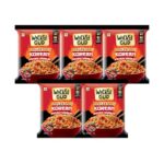 WickedGud Korean Instant Noodles Fiery 2X Spicy Pack of 5 | Whole Wheat | No Palm Oil | 67g