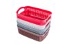Nayasa Rope Tray Basket for Stationary Paper File Storage for Office 4pc Set | Multicolor (Mini) Rectangular | 20L x 13.5W x 7H cm