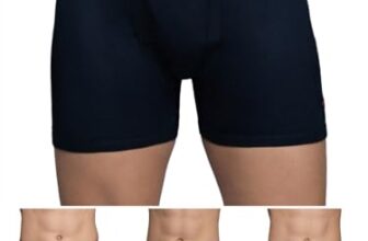 LUX PARKER Men’s Pure Cotton Modern Trunks (Pack of 4) ICD_DRW_COL_4PC_Assorted