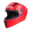 Studds Raider Isi Certified Full Face Motorcycling Helmet for Men and Women with Spoiler and Clear Visor(Red-XL)