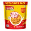 Kwality Corn Flakes 1kg | Made with Golden Corns | 99% Fat Free, Natural Source of Vitamin & Iron | High in Protein & Fiber | Healthy Breakfast Cereal