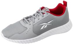 Reebok Mens Ripple Ignite M Pure Grey/White/Vector RED Sneaker – 7 UK (IQ7107)