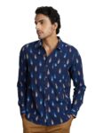 Amazon Brand – Symbol Men’s Regular Fit Cotton Ethnic Shirt Navy M