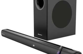 ZEBRONICS Juke BAR 4100 Soundbar, 200 Watts, Virtual 5.1, Quad Driver Soundbar, 6.5″ Subwoofer, Wall Mountable, Bluetooth v5.0 | HDMI (ARC) | Optical in | USB | AUX