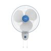 Havells Gatik Pro 400mm Wall Mount Fan | RPM: 1350 | Double string for Speed & Oscillation control | Thermal Overloaded Protected Motor | 100% Copper Wire Winding Motor | 2 Year Warranty (White Blue)