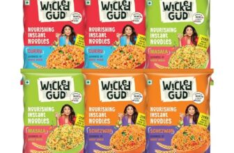 WickedGud Nourishing Instant Noodles Range, Pack of (69 gm x 6) | Whole Wheat | Whole Wheat | No Maida | No Palm Oil | No MSG |Source of Protein | High Fibre | Cholesterol Free