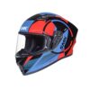 Smk Stellar Sports S01 Faro Helmet ISI Dot & Ece- 06 Certified Full Face Helmet with Anti Fog Clear Visor Helmet