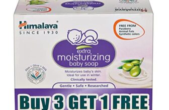 Himalaya Extra Moisturizing Baby Soap buy 3 GET 1FREE (3 N*75+1N 75g Free) No 1 Doctor Prescribed Brand | Aloe, Olive, Milk| Cleanses & Moisturizes Baby’s Skin