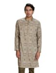 Amazon Brand – Symbol Men’s Mid Length Festive Kurta 37″_SY-A23-MNA-MKT-119_Green_2XL