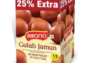 Bikano Gulab Jamun 1.25kg | Soft & Juicy Traditional Indian Sweets | Ready-to-Eat Dessert for Every Occasion | Perfect for Home, Gifting & Celebrations