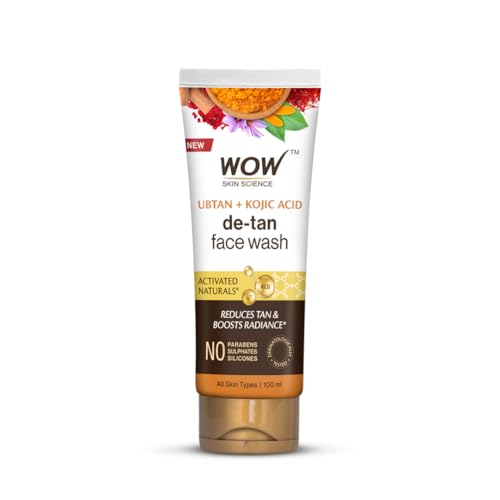 WOW Skin Science Ubtan Cleansing Face Wash | Turmeric & Saffron | All Skin Types | Clear, Glowing Skin | 100% Vegan | Paraben & Sulphates Free | For Women & Men | 100 ml