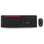 ANT WK200 Nano Wireless Keyboard and Mouse Combo, 2.4 GHz Wireless, Spill-Resistant Design, 9 Multimedia Keys, Upto1600 DPI High Precision, Advanced Optical Sensor for PC Laptops Windows Mac_Black