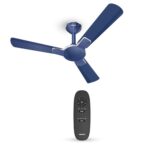 Havells 1200mm Enticer BLDC Prime Ceiling Fan| Compatible with Regulator & Remote| Upto 55% Energy Saving| High Air Delivery | 100% Copper Motor| 2 Years Comprehensive Warranty(Indigo Blue Chrome)