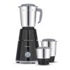 Bajaj GX-1 Mixer Grinder 500W | Superior Mixie For Kitchen | 2-In-1 For Dry Grinding | Blade Function With Titan Motor | 3 Stainless Steel Mixer Jars | 1 Year Product Warranty By Bajaj 【Black】