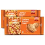 Unibic Cashew Badam Cookies, 450gm (Pack of 2) | Nutty Goodness in Every Bite | Your Favorite Teatime Snack | 900gm