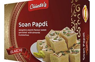 Chheda’s – Elaichi Soan Papdi – Flaky Sweets Indian Soanpapdi, Ready to Eat Indian Dessert- 400 Gm – Pack of 1