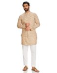 Amazon Brand – Symbol Cotton Men’s Kurta Bundi Pant Set_Sy-A23-Mna-Bmkp-333_Beige_Medium