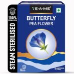 TE-A-ME Butterfly Pea Flower Tea | Blue Colored Tea | 50gm (50+ Cups) | SUPER ANTIOXIDANT | Caffeine Free || Aparajita – Shankhpushpi || Flower Based – Herbal