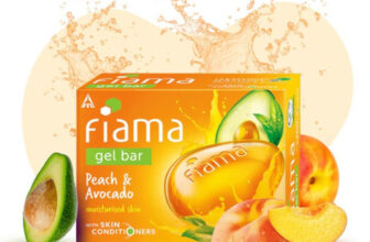 FIAMA Peach & Avocado Soap Gel Bathing Bar With Skin Conditioners for Moisturized Skin(3 x 125.33 g)