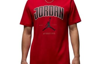 Nike Men’s Regular Fit T-Shirt (HQ0009-687_Gym RED Black