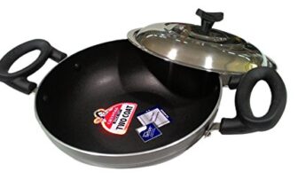 Crystal Aluminium Classic Kadhai, 250 Mm, Standard, Multicolor