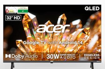 acer 80 cm (32 inches) Ultra V Series HD Ready Smart QLED Google TV AR32QDVGU2841BD