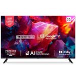 BLACK+DECKER 109 cm (43 inches) A1 Series 4K Ultra HD LED Smart Google TV BXTVGU43UD2875ATIN (Black)