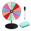 Spin The Wheel Game, Spinning Wheel, Spin Wheel 8-Inch Dry Erase Roulette Tabletop for Events