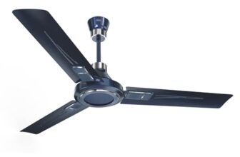 GM Mercer 1200 mm Ceiling Fan – True Blue | 1 Star | Innovative Design | Copper Motor | Slim Blade Trim | Aerodynamic Blades | Safety Screw | Durable Build