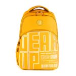 Gear Arise 40L Large Water Resistant School Bag With Sternum Strap/Casual Standard 4 Compartment Backpack/Daypack/College Bag For Boys/Girls/Men/Women (Yellow)