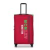 UNITED COLORS OF BENETTON Topaz Unisex Polyester Soft Luggage – Red, 58.5CM Cabin Trolley Bag