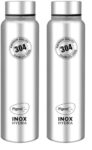 Pigeon by Stovekraft INOX Hydra Plus Stainless Steel Drinking Water Bottle 900 ml – Silver (Pack of 2)
