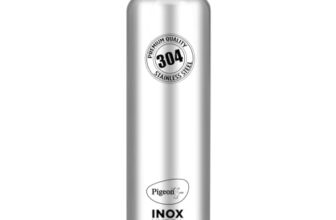 Pigeon by Stovekraft Inox Hydra Plus Stainless Steel Drinking Water Bottle 900 ml – Silver