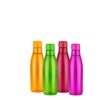 Floraware Food Grade Premium Plastic Fridge Round Water Bottle, Drinking Bottle, 1000ml Pack of 4, Multicolour
