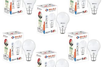 Bajaj Ivora HB LED Lamp 9W | Cool Day Light-6500K B22 | IR Free | UV Free | EnvIRonment Friendly‎ | Energy Efficient | 3.5 KV Surge Protection | Open CIRcuit Protection (Pack Of 6) | 1 Yr Warranty |