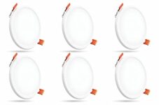 Crompton Star Lord 3IN1 | Recessed Downlighter | 5W | Round | 3IN1 Mood Lighting | Multi-colour | Pack of 6 | False Ceiling mounted | BIS Safe Wire