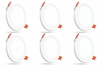 Crompton Star Lord 3IN1 | Recessed Downlighter | 5W | Round | 3IN1 Mood Lighting | Multi-colour | Pack of 6 | False Ceiling mounted | BIS Safe Wire