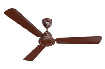 GM Excel 25 1200 mm BLDC Ceiling Fan – Brown | 5-Star Rated | Remote Control | 50% Energy Saving | Timer | Wide Voltage Support