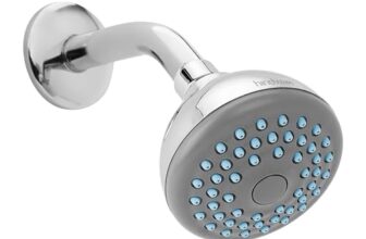 Hindware F160004CP ABS Rain Flow Shower Head for Bathroom, Chrome Finish