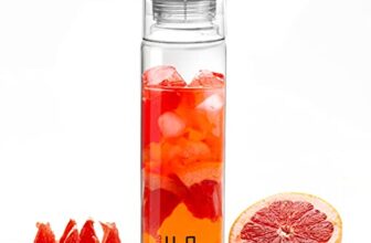 CELLO H2O Glass Fridge Water Bottle with Plastic Cap 920ml, Clear | Leakproof & Durable | Wide Mouth, Easy To Clean | Easy Grip Glass Water Bottle For Kitchen, Home, Office, Gym, Travel