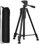 JPZ BONTECH WORLD’S FIRST CHOICE 3366 Black Tripod Mobile Phone and Camera Stand with 360 Degree Horizontal & Vertical Rotating Head
