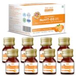 The Old Natural Nuvit D3 Vitamin D3 60000 Iu I Cholecalciferol Vitamin D3 Oil 60000 Iu Sugar Free Nano Shots I Once In A Week – 5Ml (Pack Of 8 Nano Shots – 40Ml)