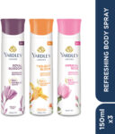 Yardley London Body Spray Tripack Body Spray  –  For Women(450 ml, Pack of 3)