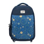 F Gear Ryto Navy Blue 35L School Backpack with 3 Spacious Compartments, 1 Front Pocket & Side Bottle Holder, Airflow Padded Back, Lightweight & Durable Bag for School, Tuition, Travel and Work