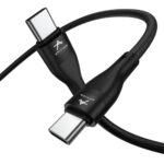 Arivion Type C to C Type 60W Fast Charging Data Cable For Smartphone, 480 Mbps Data Sync/Transfer,(Black, 1 Meter Long, 12 Months warrenty, True FCC Certified cable)