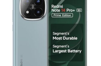 Redmi Note 14 Pro+ 5G Prime Edition (Spectre Blue, 8GB RAM, 256GB Storage) | Snapdragon 7s Gen 3 Processor | AMOLED Display | Dual Nano-SIM | 6200mAh Battery | Corning Gorilla Glass Victus 2