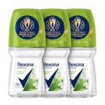 Rexona Matcha Tea & Vanilla Antiperspirant Roll-On | for Women | 72H Odour Protection | Limited Edition Pack – ICC Women’s Cricket World Cup India 2025 |50 ML (Pack of 3)