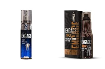 Engage M2 Perfume Spray For Men, 120ml & Cologne Spray XX2 For Men, 135ml