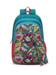 Lavie Sport Fierce 36L Pink-Teal Backpack | Fits Upto 15 Inch Laptop | Organizer & Bottle Holder |Pencil Pouch | Gift for Men, Women, Boys, Girls | Laptop Sleeve for School & College
